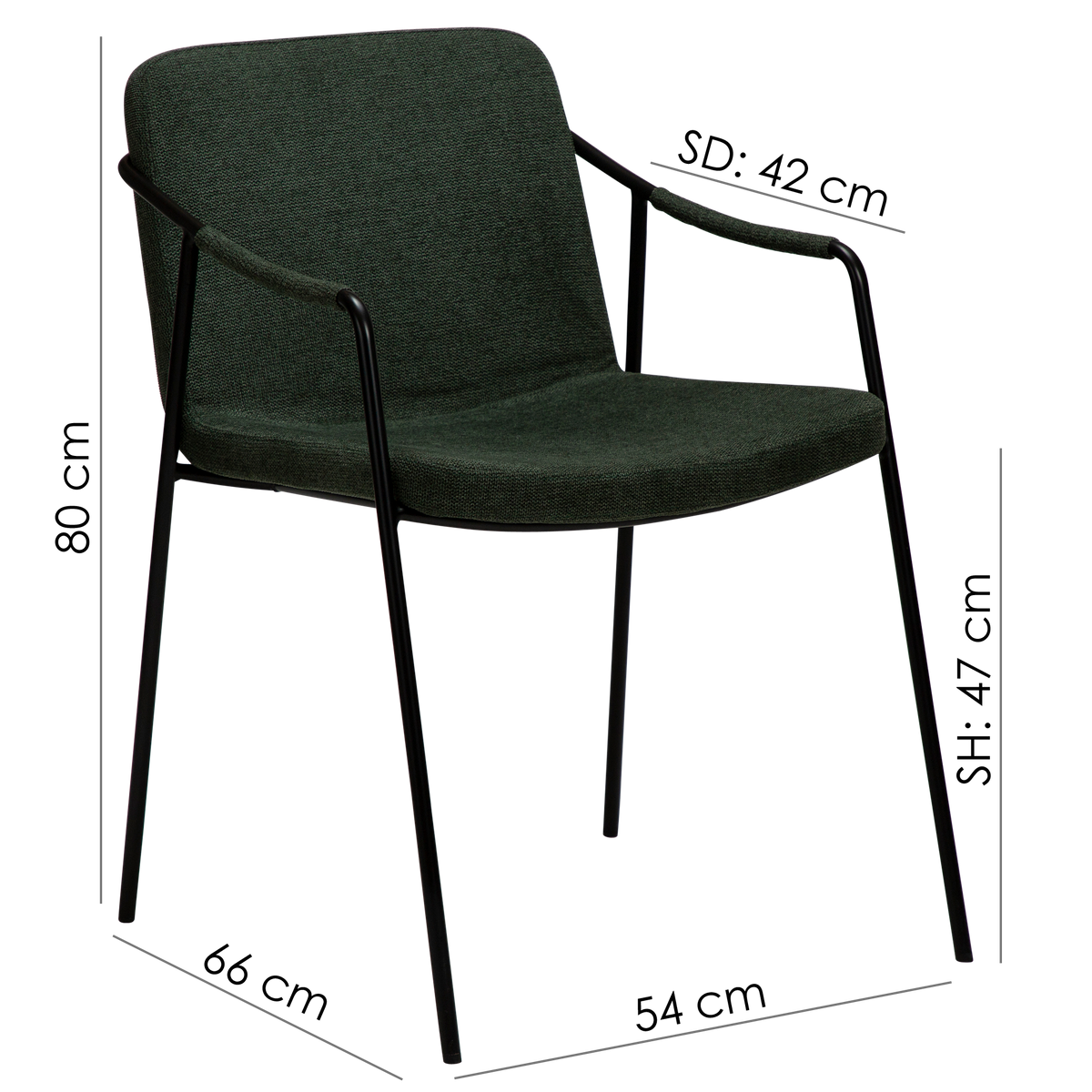 Armlehnstuhl Bunya Salbeigrün (2er-Set)