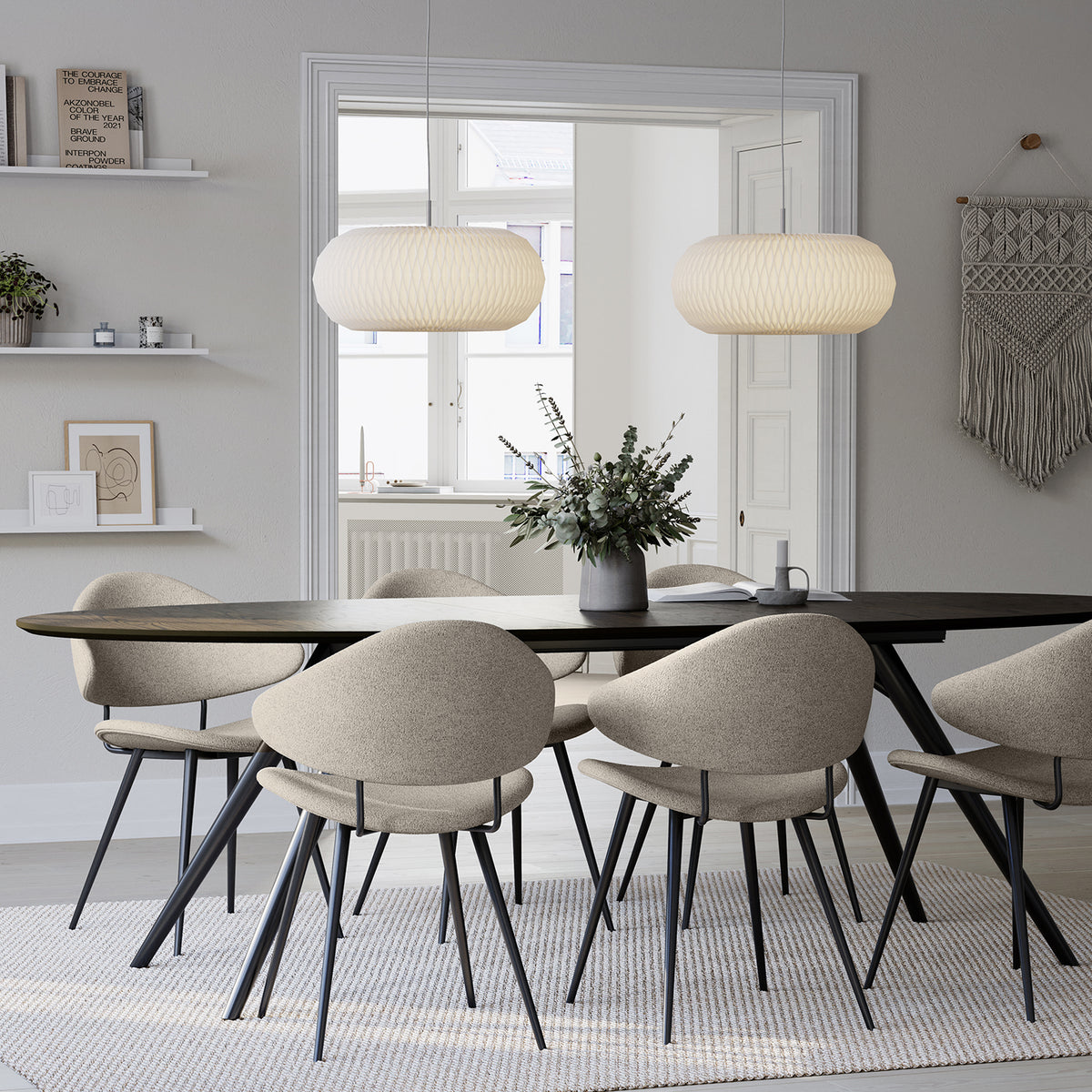 Stuhl Neem Taupe (2er-Set)