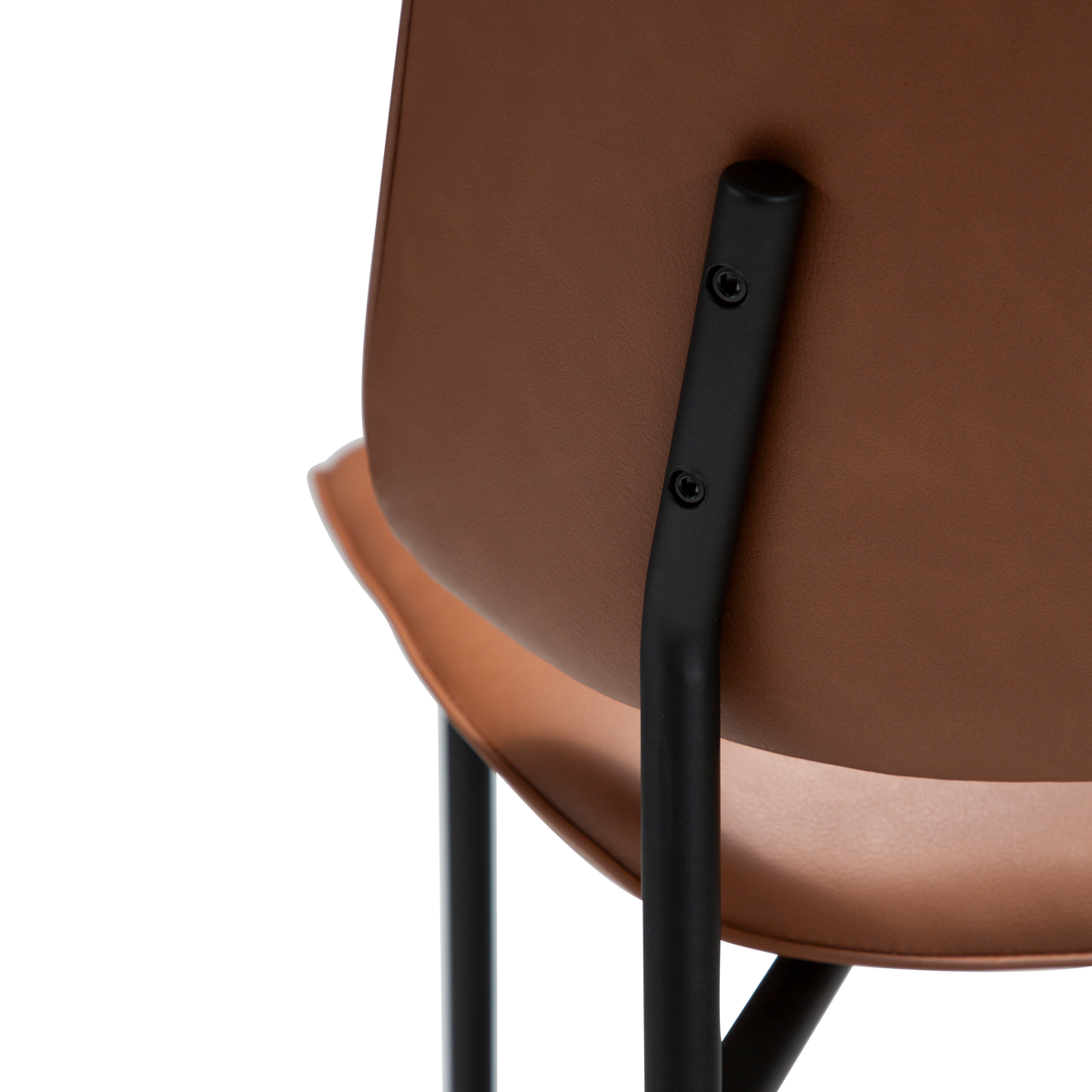 Stuhl Olea Kunstleder Cognac (2er-Set)