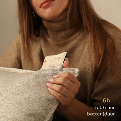 Pleafs® Warmtekussen Boho 45x45cm Dark Vanilla