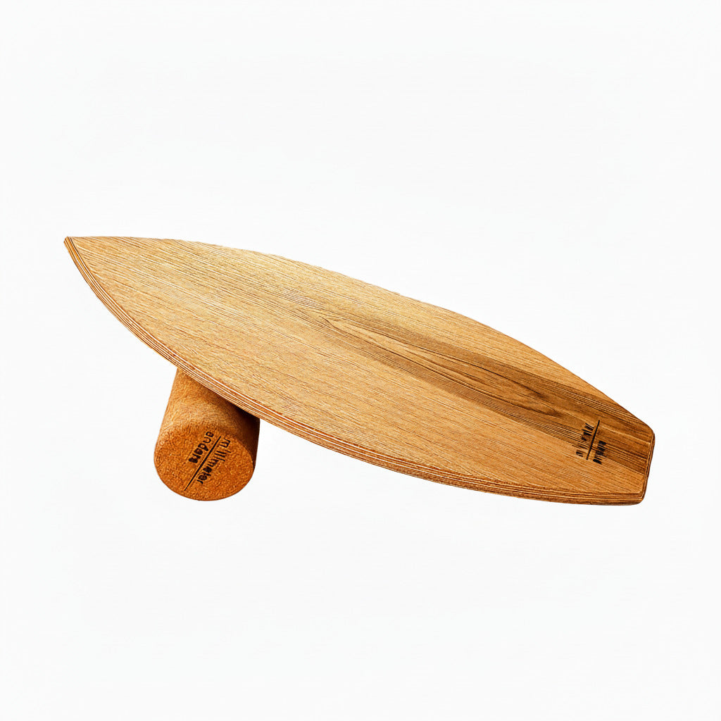 Balance Board aus Mehrschichtholz mit Eichenfurnier