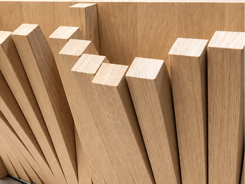 Garderobe Wave I Eiche massiv