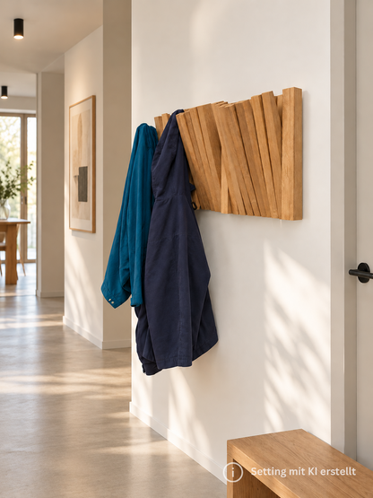 Garderobe Wave I Eiche massiv