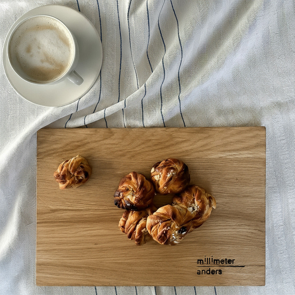 Schneidebrett aus Eichenvollholz