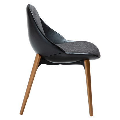 Stuhl Acer Tiefschwarz (2er-Set)