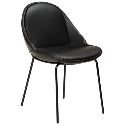 Stuhl Acer Kunstleder Vintage Schwarz (2er-Set)