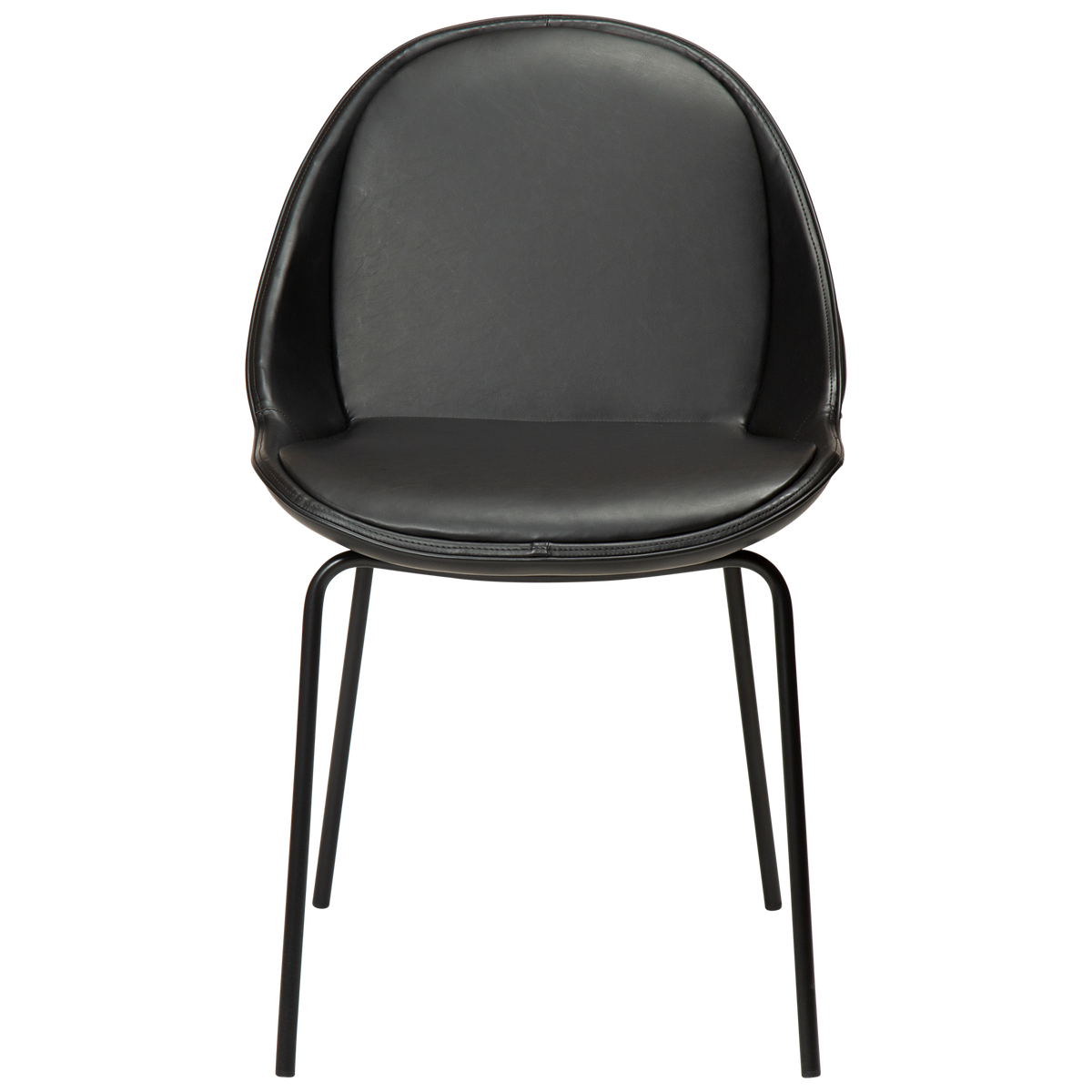 Stuhl Acer Kunstleder Vintage Schwarz (2er-Set)