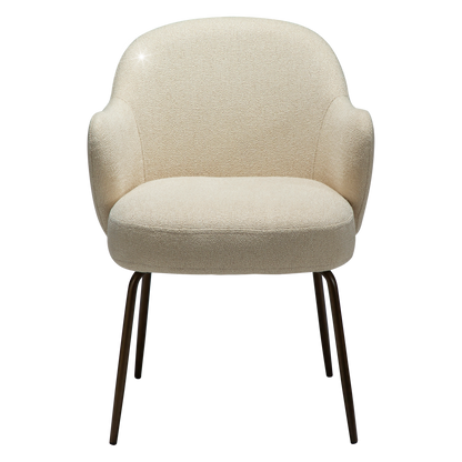 Armlehnstuhl Buxus Mandelbeige schimmernd (2er-Set)