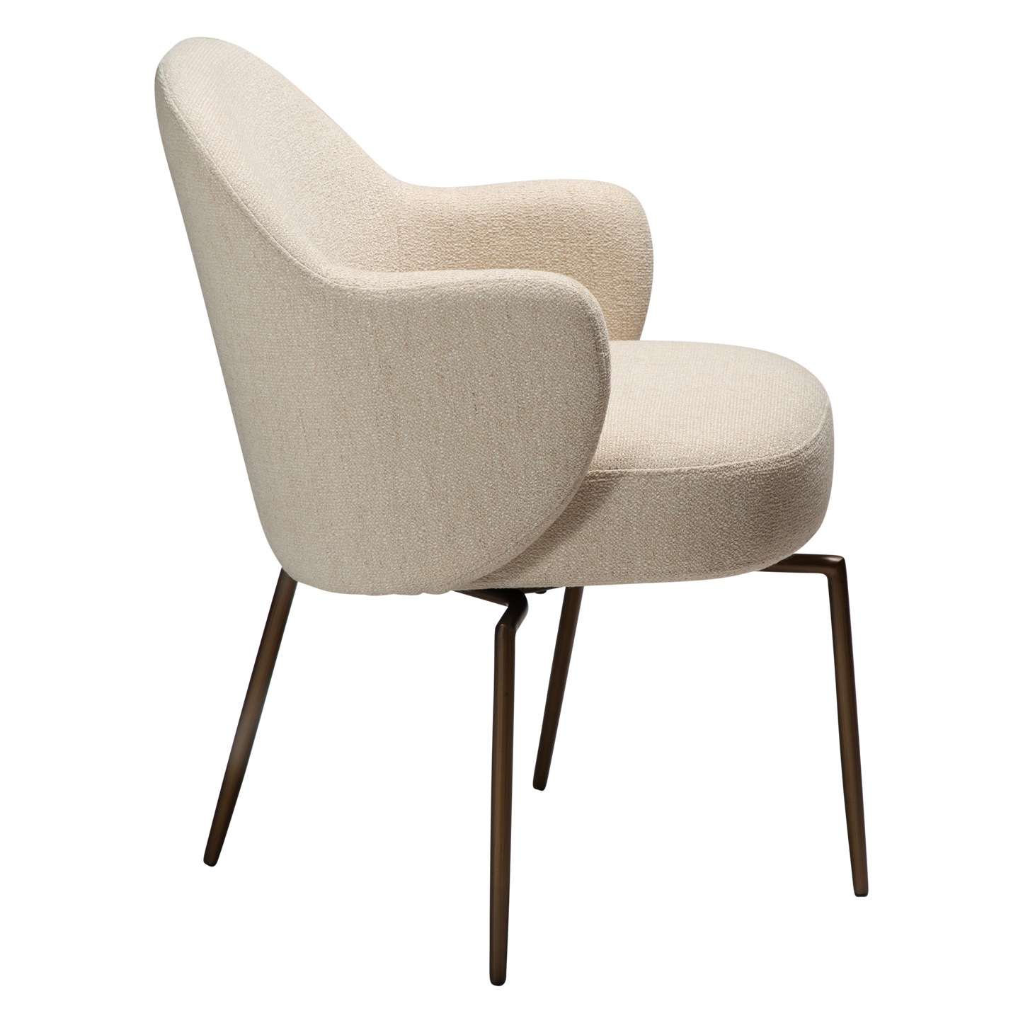 Armlehnstuhl Buxus Creme schwenkbar