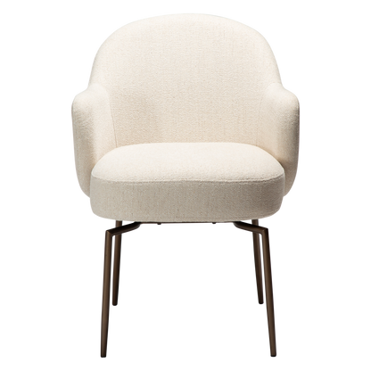 Armlehnstuhl Buxus Creme schwenkbar