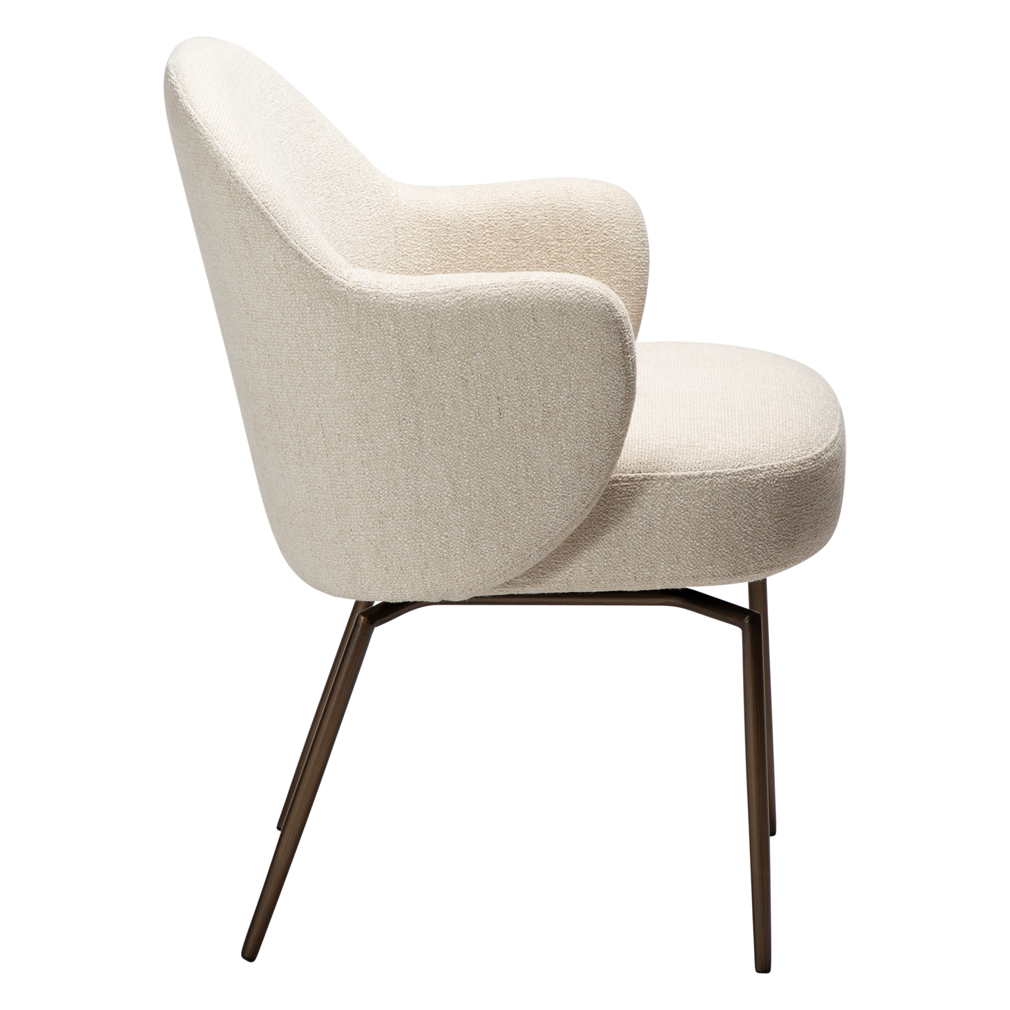 Armlehnstuhl Buxus Creme schwenkbar