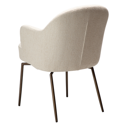 Armlehnstuhl Buxus Creme schwenkbar