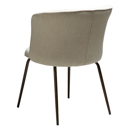 Stuhl Brya Mandelbeige schimmernd (2er-Set)