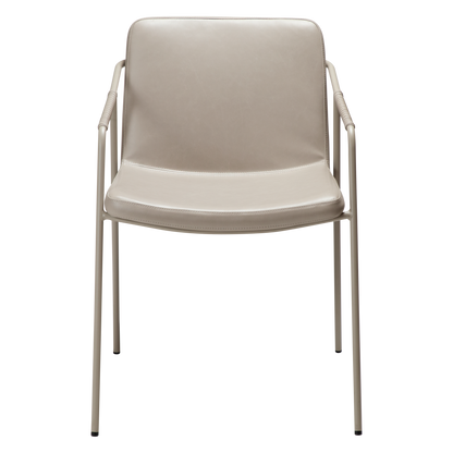 Armlehnstuhl Bunya Kunstleder Kaschmir (2er-Set)