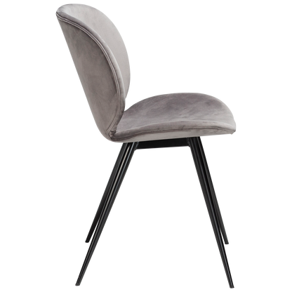 Stuhl Ceiba Silbergrau (2er-Set)