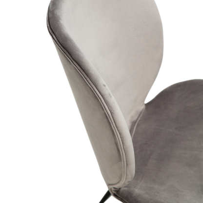 Stuhl Ceiba Silbergrau (2er-Set)