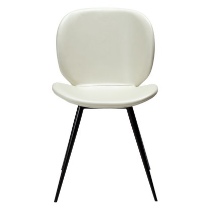 Stuhl Ceiba Kunstleder Elfenbein (2er-Set)