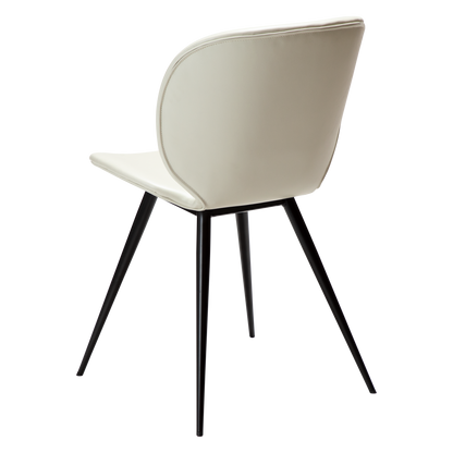 Stuhl Ceiba Kunstleder Elfenbein (2er-Set)