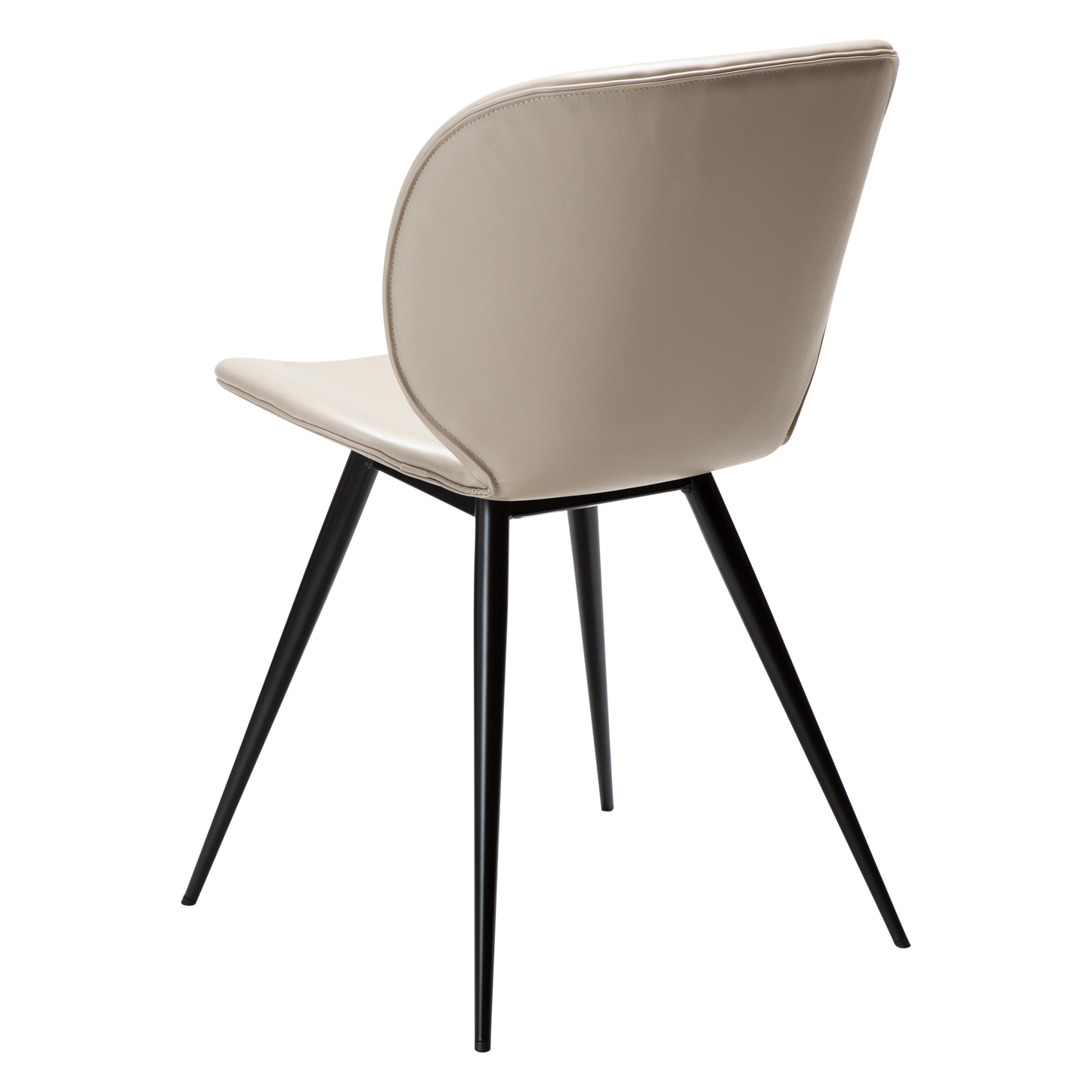 Stuhl Ceiba Kunstleder Kaschmir / schwarz (2er-Set)