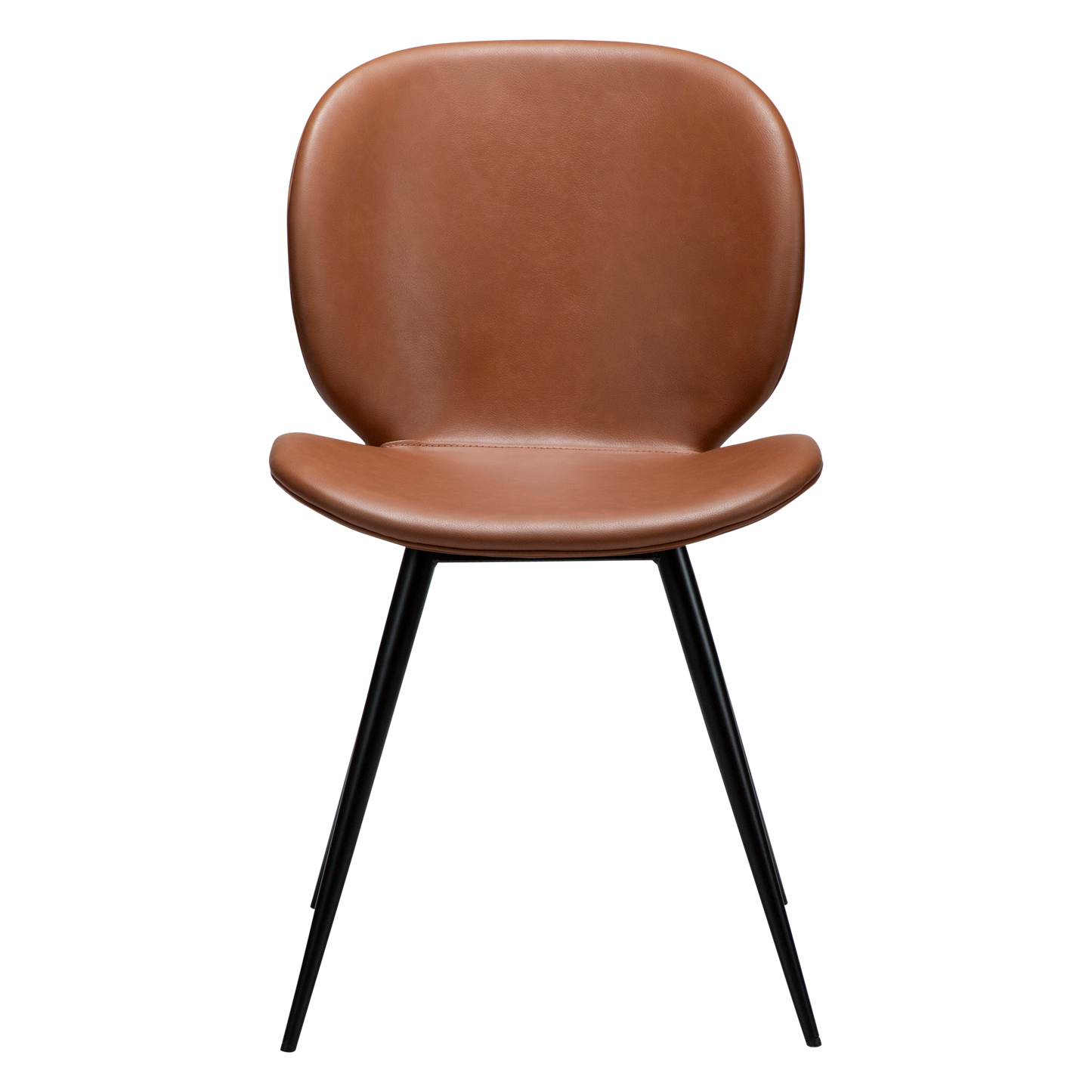 Stuhl Ceiba Kunstleder Cognac (2er-Set)