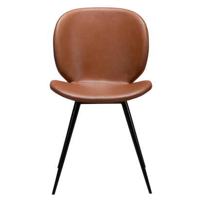 Stuhl Ceiba Kunstleder Cognac (2er-Set)