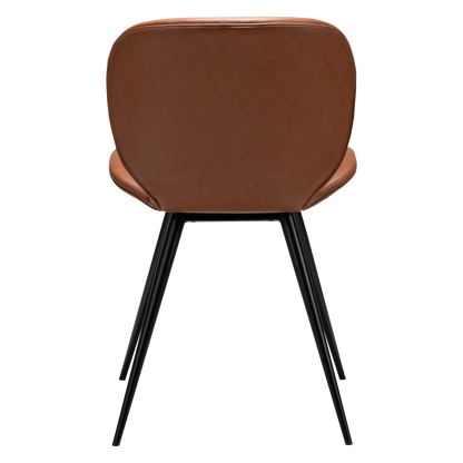 Stuhl Ceiba Kunstleder Cognac (2er-Set)