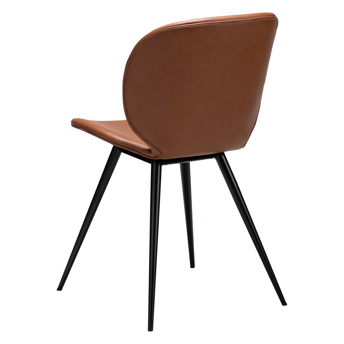 Stuhl Ceiba Kunstleder Cognac (2er-Set)
