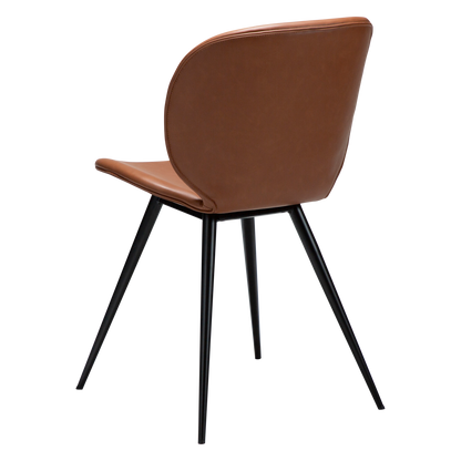 Stuhl Ceiba Kunstleder Cognac (2er-Set)