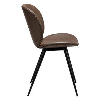 Stuhl Ceiba Kunstleder Mokkabraun (2er-Set)