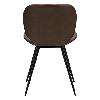 Stuhl Ceiba Kunstleder Mokkabraun (2er-Set)