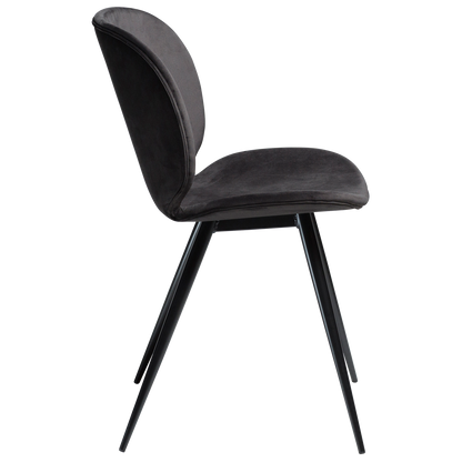 Stuhl Ceiba Graphitschwarz (2er-Set)