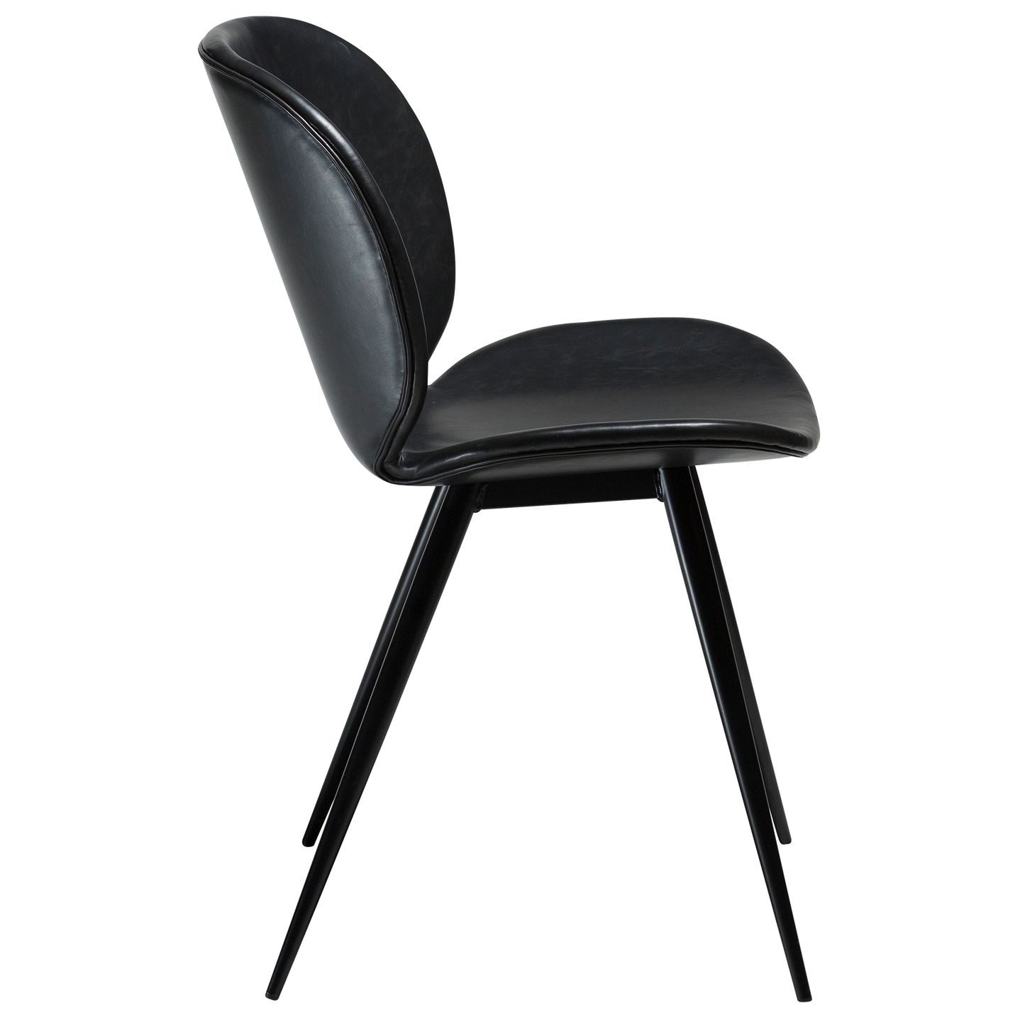 Stuhl Ceiba Kunstleder Vintage Schwarz (2er-Set)