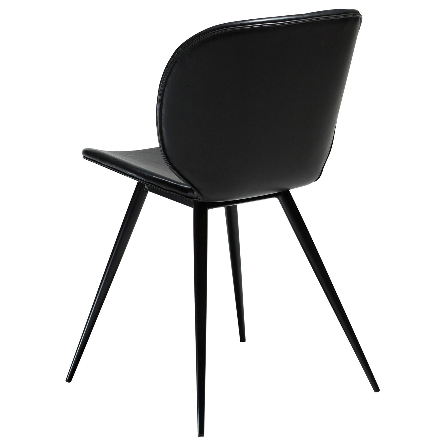 Stuhl Ceiba Kunstleder Vintage Schwarz (2er-Set)