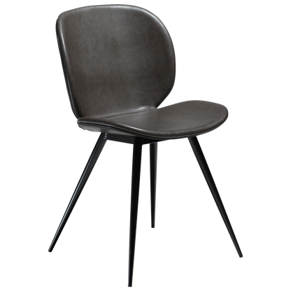 Stuhl Ceiba Kunstleder Graphitbraun (2er-Set)