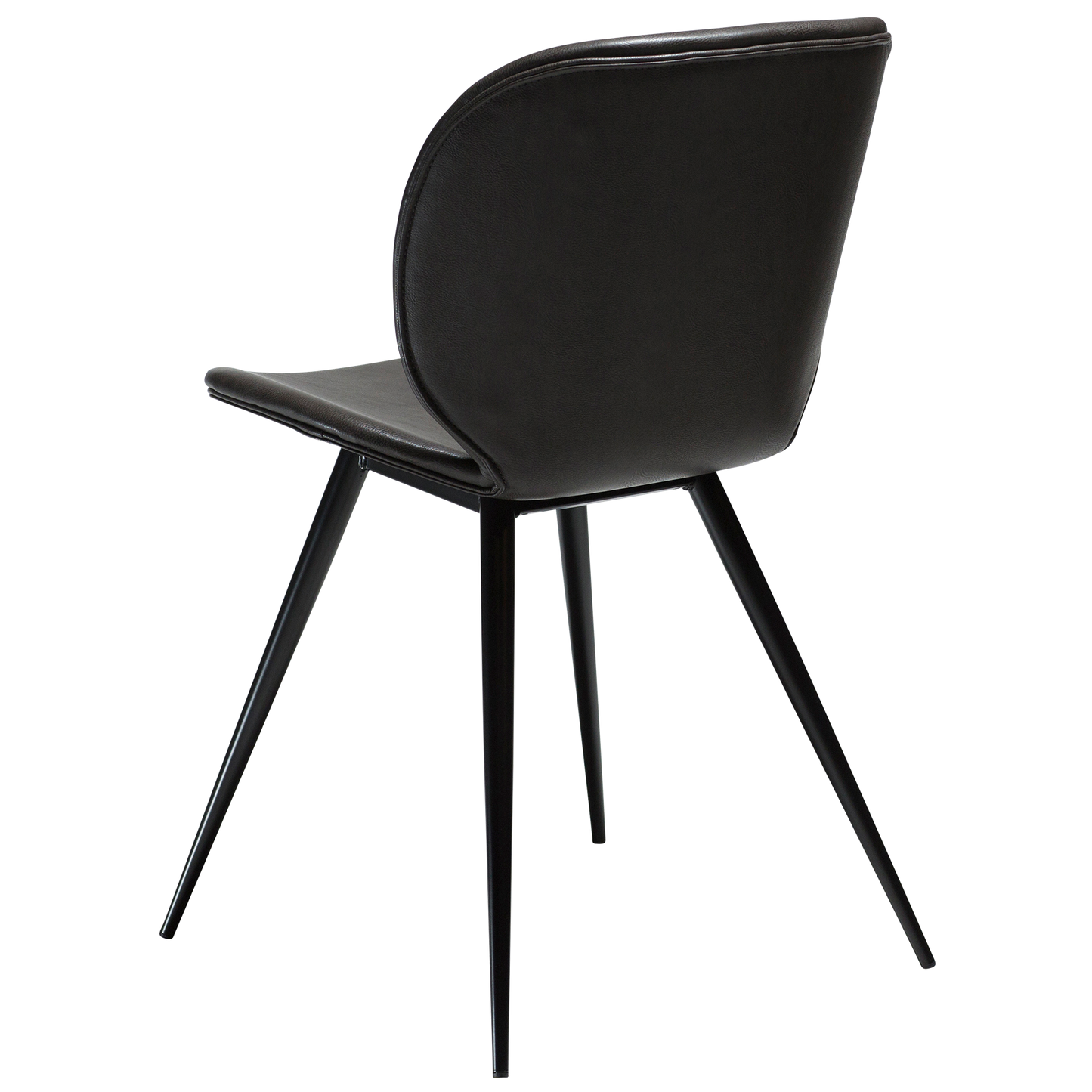 Stuhl Ceiba Kunstleder Graphitbraun (2er-Set)