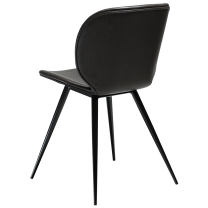 Stuhl Ceiba Kunstleder Graphitbraun (2er-Set)