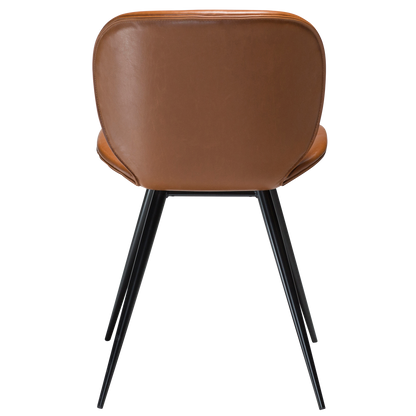 Stuhl Ceiba Kunstleder Mittelbraun (2er-Set)