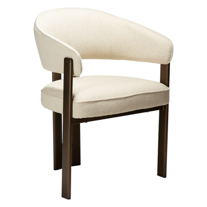 Armlehnstuhl Date Creme (2er-Set)