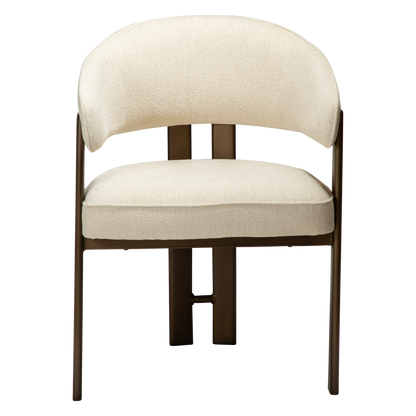 Armlehnstuhl Date Creme (2er-Set)