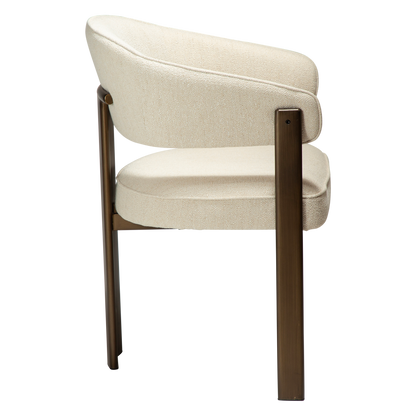 Armlehnstuhl Date Creme (2er-Set)