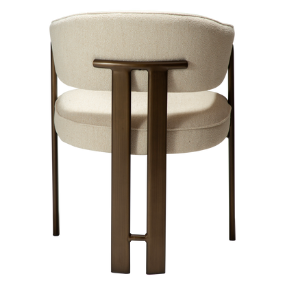 Armlehnstuhl Date Creme (2er-Set)