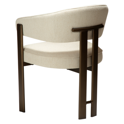 Armlehnstuhl Date Creme (2er-Set)