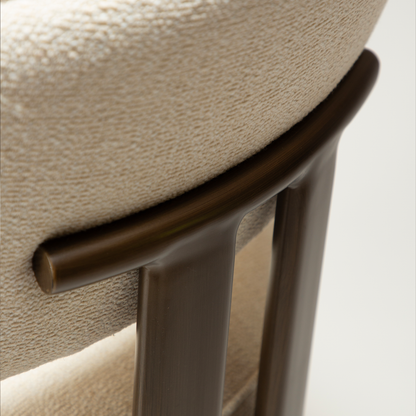 Armlehnstuhl Date Creme (2er-Set)