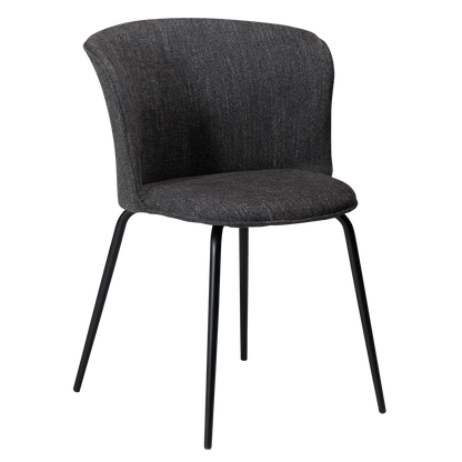 Stuhl Ebony Tiefschwarz (2er-Set)