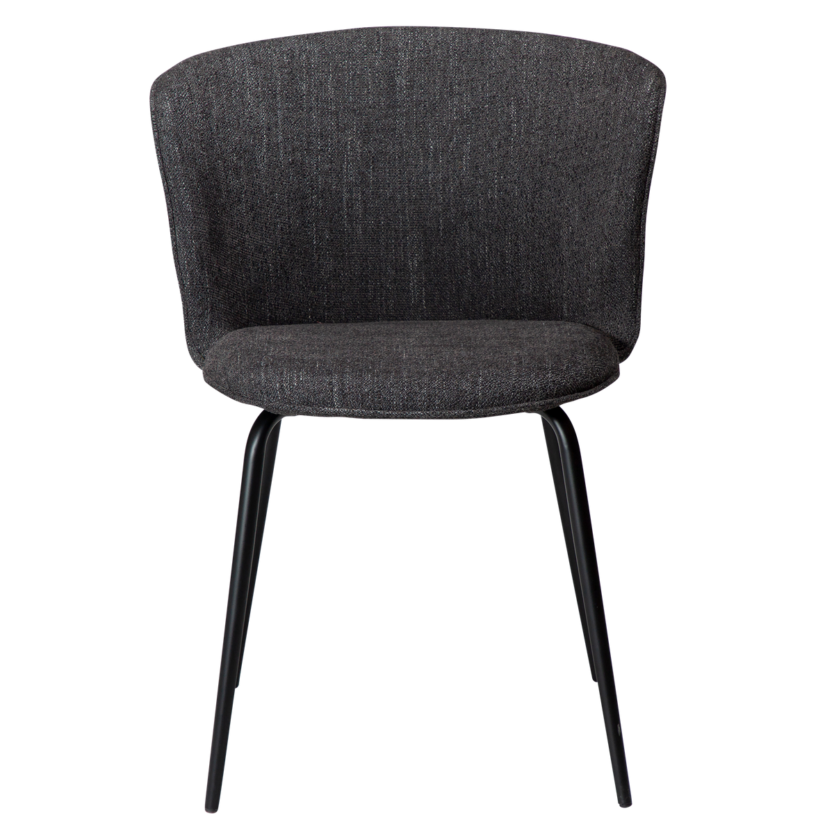Stuhl Ebony Tiefschwarz (2er-Set)