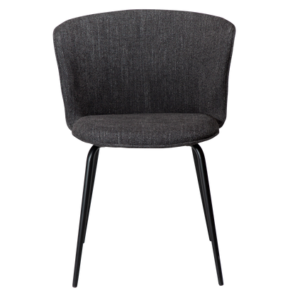 Stuhl Ebony Tiefschwarz (2er-Set)
