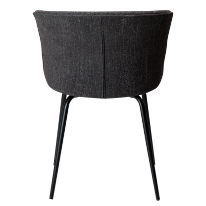 Stuhl Ebony Tiefschwarz (2er-Set)