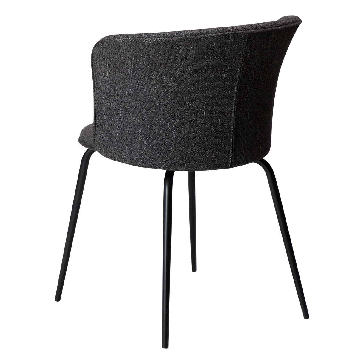 Stuhl Ebony Tiefschwarz (2er-Set)