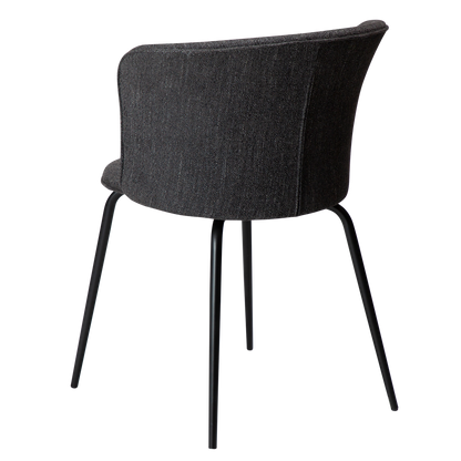 Stuhl Ebony Tiefschwarz (2er-Set)