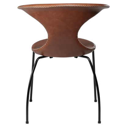 Stuhl Fagus Leder Hellbraun / schwarz (4er-Set)